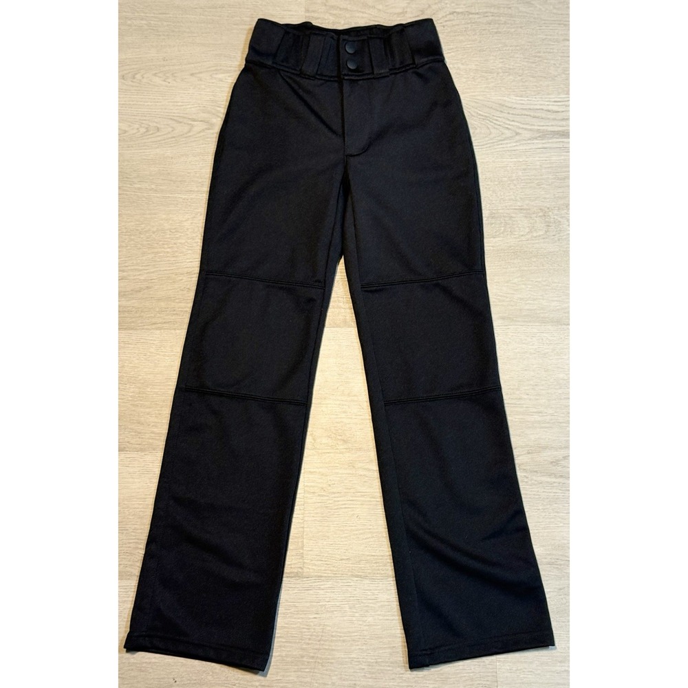 Under Armour Loose Heatgear Baseball Pants Youth Boys Size XS Black Straight Leg
